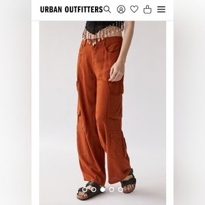 Urban Outfitters Alexa Linen Cargo Pants